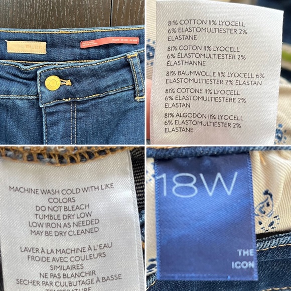 Anthropologie Blue Flare Wide Leg Jeans - Picture 9 of 10